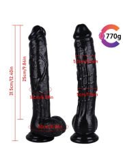 Noctis 31,5cm Siyah Realistik Dildo No:169