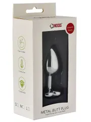 Kalpli Çelik Anal Plug Small | Taşlı, Metal ve Zarif Başlangıç Seviyesi Oyuncak