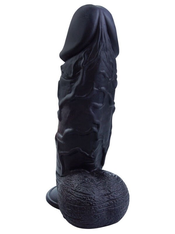 Noctis 26 cm Siyah Realistik Dildo | Vantuzlu Gerçekçi Penis