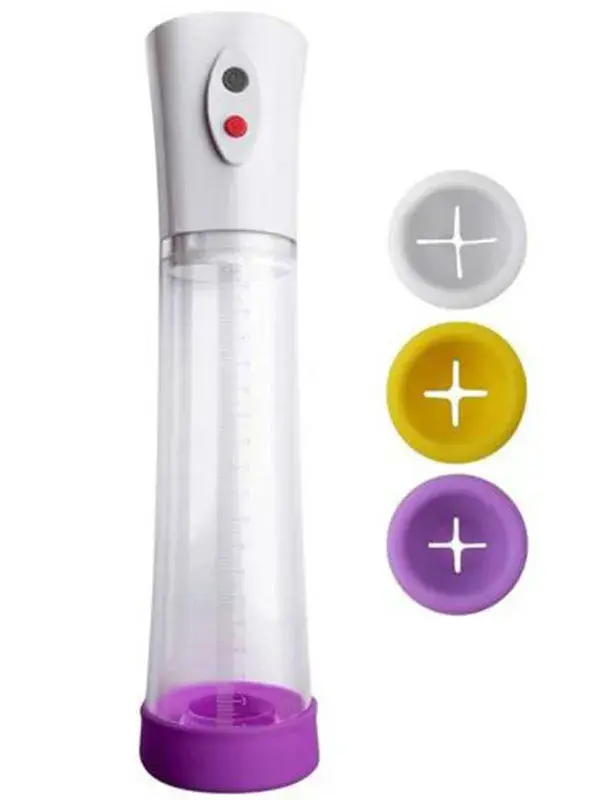 Otomatik Şarjlı Penis Pompası - 3 Başlıklı ve USB Şarjlı