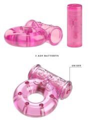 Censan Titreşimli Penis Halkası Pink Lovers