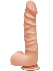 19 cm Gerçekçi Dildo | Damarlı, Ten Rengi, Esnek Silikon Orta Boy Oyuncak