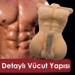 Casanova 18 cm Penisli Gerçekçi Erkek Vücut Masturbator | 724Haz
