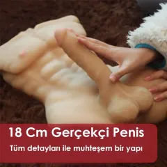 Casanova 18 cm Penisli Gerçekçi Erkek Vücut Masturbator | 724Haz