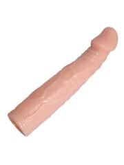 Censan 6 cm Dolgulu Titreşimli Silikon Penis Kılıfı