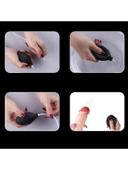 Su Fışkırtma Fonksiyonlu Gerçekçi Dildo | Vantuzlu, Ten Rengi, Damarlı Esnek Yapı