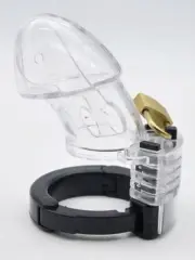 Şeffaf Ayarlanabilir Penis Kafesi - 7.5cm Boyutunda, Esnek Halka