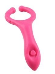 Testis Uyarıcılı Titreşimli Penis Halkası – Pembe