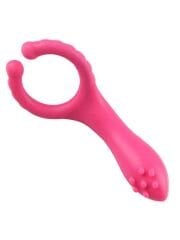Testis Uyarıcılı Titreşimli Penis Halkası – Pembe