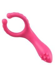Testis Uyarıcılı Titreşimli Penis Halkası – Pembe