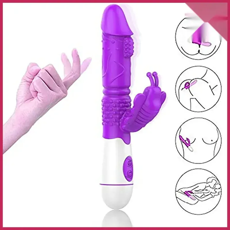 Butterfly 30 Fonksiyonlu Pilli Kelebek G-Spot Vibratör – Mor ABS | 724Haz