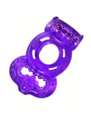 Titreşimli Mor Desenli Penis Halkası