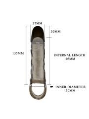 3 cm Dolgulu Penis Kılıfı Zenci