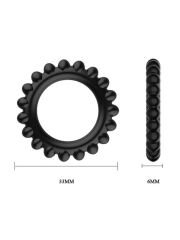 Titan 3'lü Tırtıklı Penis Halkası Seti - 3 Farklı Boyut & Hijyenik Silikon