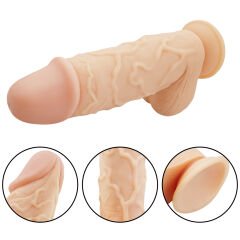 26 cm Realistik Mega Dildo Penis | Ten Rengi, Damarlı, Büyük Boy Esnek Yapı