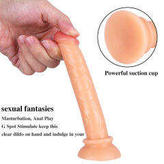 15 cm Testissiz Gerçekçi Anal Dildo | Vantuzlu, Kompakt, Sert Yapı