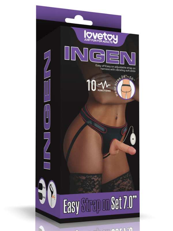 724Haz Ingen Easy Strapon Set | 7 inç, Realistik, Belden Bağlamalı