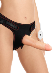 Vibrating Easy Strapon Set – 19 cm Belden Bağlamalı Titreşimli Kemerli Set