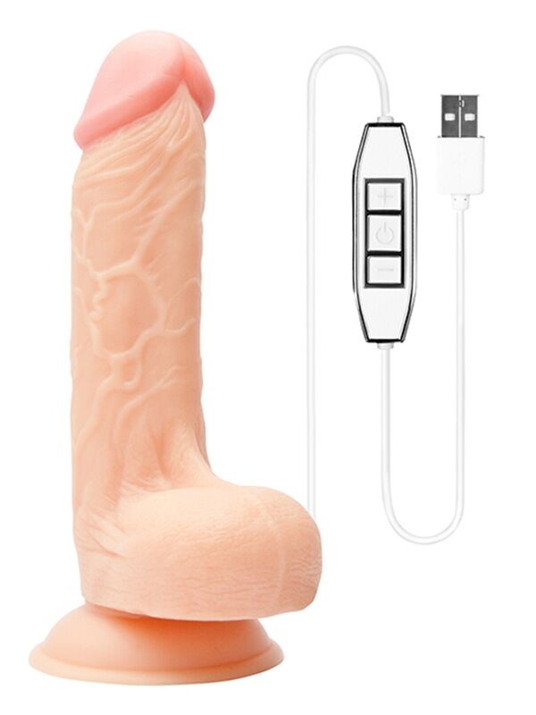 Titreşimli Penis USB Kontrollü | Silikon, Güçlü, USB Şarjlı