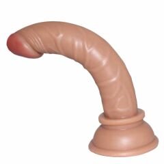 Kahverengi Gerçekçi 15 cm Anal Dildo | Damarlı, Vantuzlu, Sert Yapı