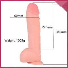 31 cm Gerçekçi Mega Kalın Dildo – Güçlü Vantuz | 724Haz