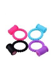 Boğumu Titreşimli Penis Halkası Siyah