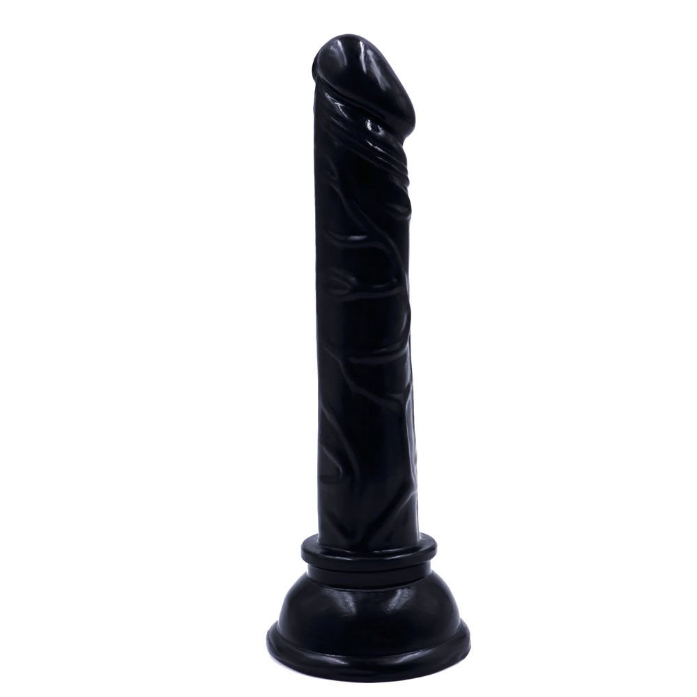 Siyah Gerçekçi 15 cm Anal Dildo | Sert Yapı, Derin Uyarım