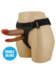 724Haz Keaven Dolgulu Realistik İçi Boş Strapon | 4 cm, Belden Bağlamalı