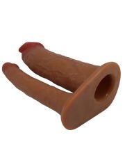 724Haz Keaven Dolgulu Realistik İçi Boş Strapon | 4 cm, Belden Bağlamalı