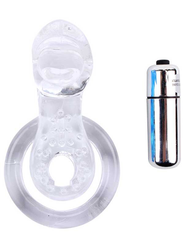 Get Lock Titreşimli Dilli Penis ve Testis Halkası - 7 Ritimli & Esnek