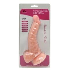 Eğimli 19 cm Vantuzlu Realistik Dildo | 724Haz