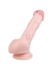 Ten Rengi 20 cm Gerçekçi Dildo | Damarlı, Esnek ve Silikon Model | No: 1007