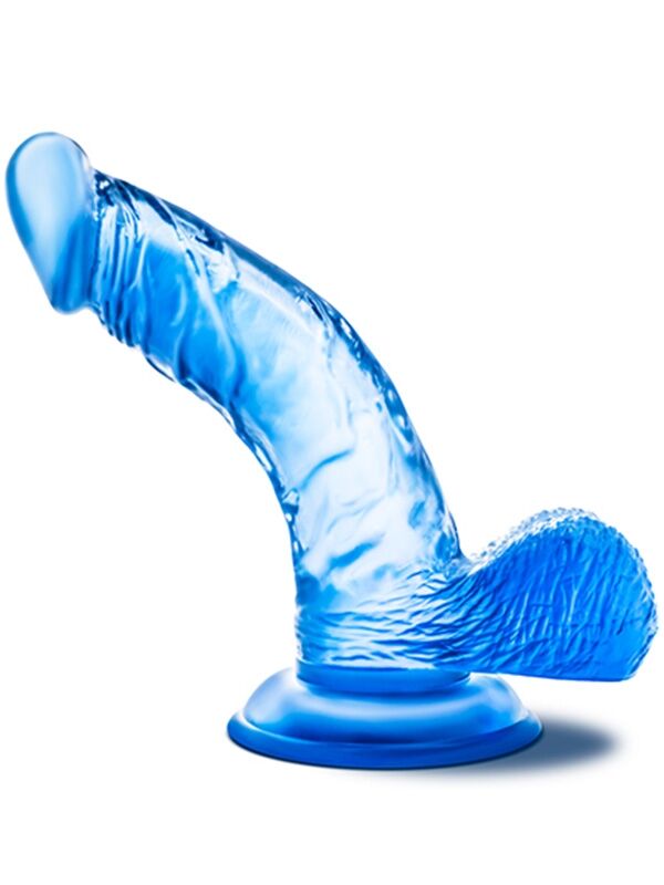 Mavi Jel Dildo 14.5 cm | Soft Jel, Esnek, Cilt Dostu