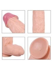 Ten Rengi 44 cm Gerçekçi Dildo | Ekstra Uzun, Damarlı ve Esnek Büyük Boy Model