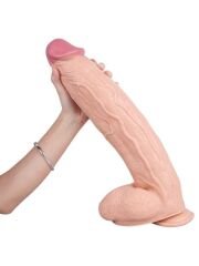 Ten Rengi 44 cm Gerçekçi Dildo | Ekstra Uzun, Damarlı ve Esnek Büyük Boy Model
