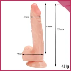 Xise Prong 23 cm Gerçekçi Spear Dildo – Vantuz & O-Ring Uyumlu | 724Haz