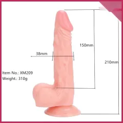 Xise Prong 21 cm Gerçekçi Spear Dildo – Vantuz & O-Ring Uyumlu | 724Haz
