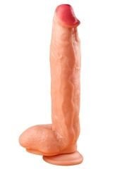 Ten Rengi 32 cm Dildo | Gerçekçi, Esnek ve Damarlı Silikon Model