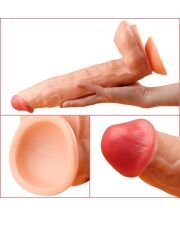 Ten Rengi 32 cm Dildo | Gerçekçi, Esnek ve Damarlı Silikon Model