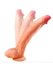 Ten Rengi 32 cm Dildo | Gerçekçi, Esnek ve Damarlı Silikon Model