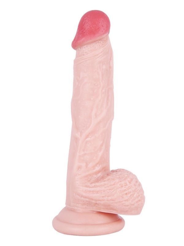 Ten Rengi 22 cm Dildo | Gerçekçi ve Damarlı Yapı | Esnek Silikon Model No: 1030
