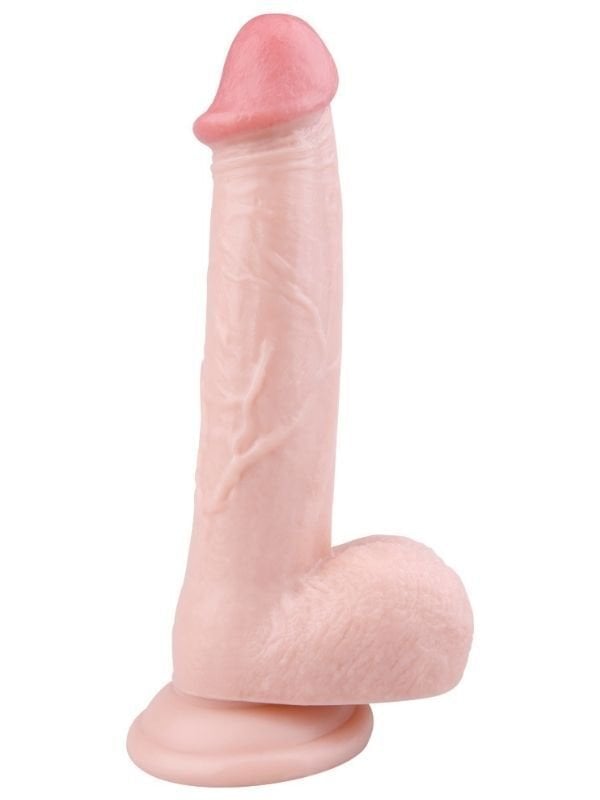 Ten Rengi 24 cm Dildo | Gerçekçi Damarlı Yapı | Esnek ve Silikon Model No: 1033