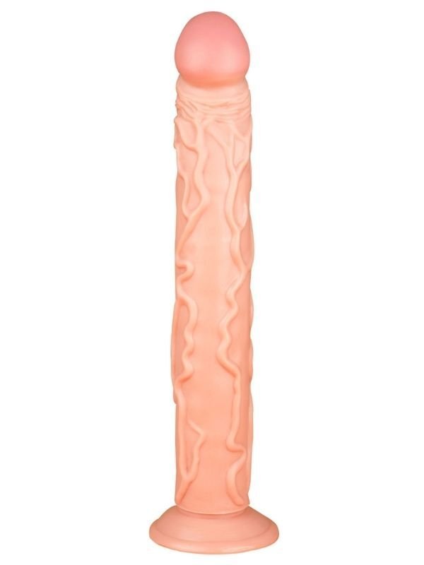 Ten Rengi 35 cm Dildo | Gerçekçi, Damarlı ve Esnek Büyük Boy Model