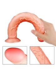 Ten Rengi 35 cm Dildo | Gerçekçi, Damarlı ve Esnek Büyük Boy Model