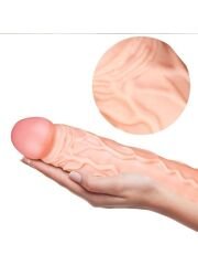 Ten Rengi 35 cm Dildo | Gerçekçi, Damarlı ve Esnek Büyük Boy Model