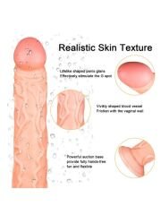 Ten Rengi 35 cm Dildo | Gerçekçi, Damarlı ve Esnek Büyük Boy Model