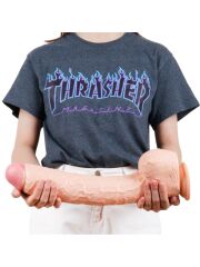 Ten Rengi 41 cm Dev Dildo | Gerçekçi ve Esnek Uzun Model