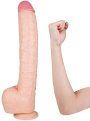 Ten Rengi 41 cm Dev Dildo | Gerçekçi ve Esnek Uzun Model