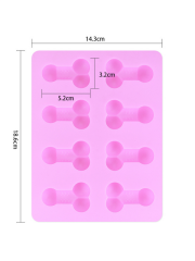 724Haz Penis Şeklinde Silikon Kalıp | Çikolata, Jöle ve Buz İçin Esnek Kalıp