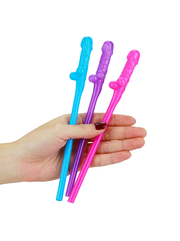 724Haz Jokes & Parties Willy Pipet Seti | 9'lu Dildo Tasarımlı Parti Pipeti